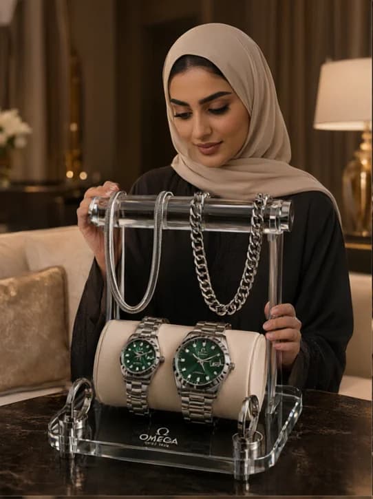 🌈ست مردانه و زنانه ساعت مارک امگا  ☑️Omega set