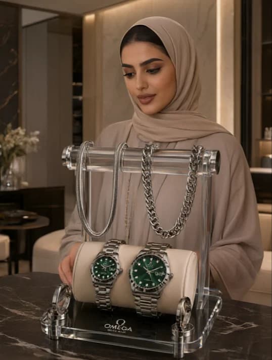 🌈ست مردانه و زنانه ساعت مارک امگا  ☑️Omega set