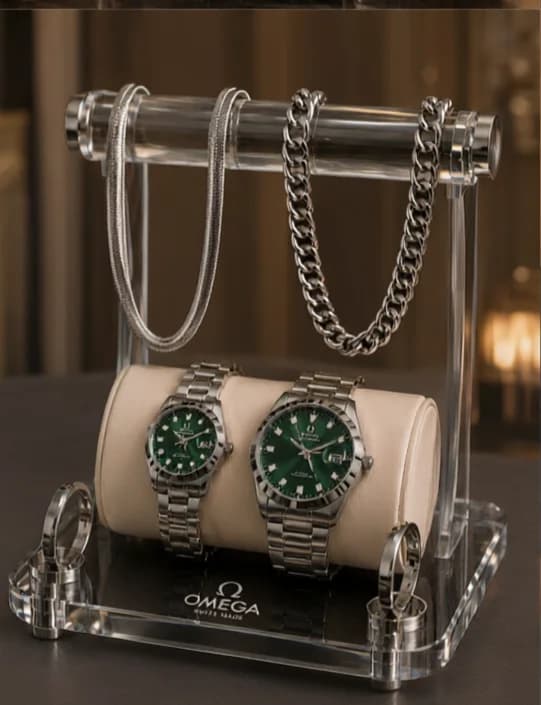 🌈ست مردانه و زنانه ساعت مارک امگا  ☑️Omega set